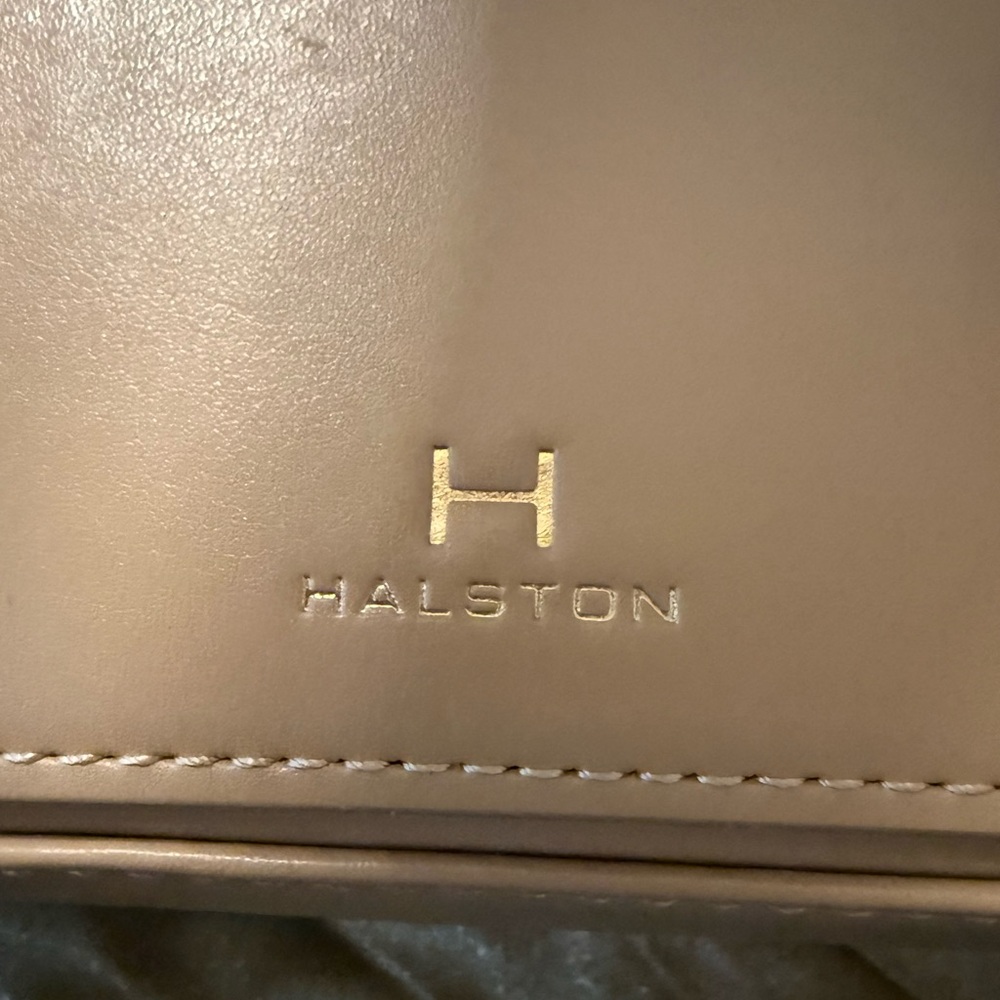 Halston Heritage Beige Leather Men's Bag